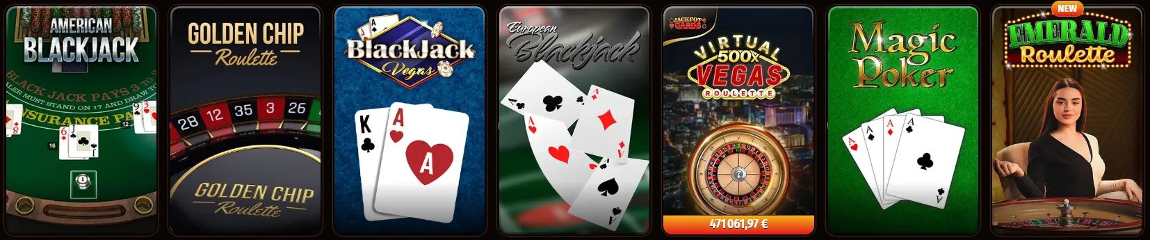 Jeux de table classiques : Blackjack, Roulette et Poker sur WestAce